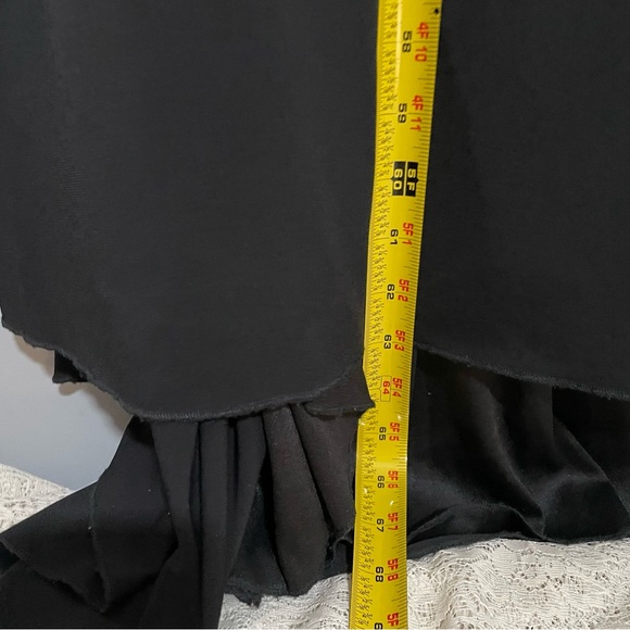 Precious Formals Black Maxi Dress with silver pearl Detailing size 2 - Picture 5 of 13